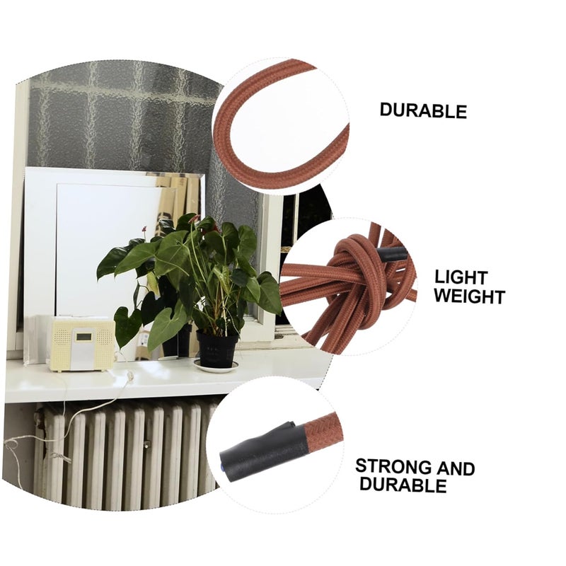 Industrial Style Hemp Rope Ceiling Lamp Cord Light Fixture For Bedroom Decorative Accessory - Image 5